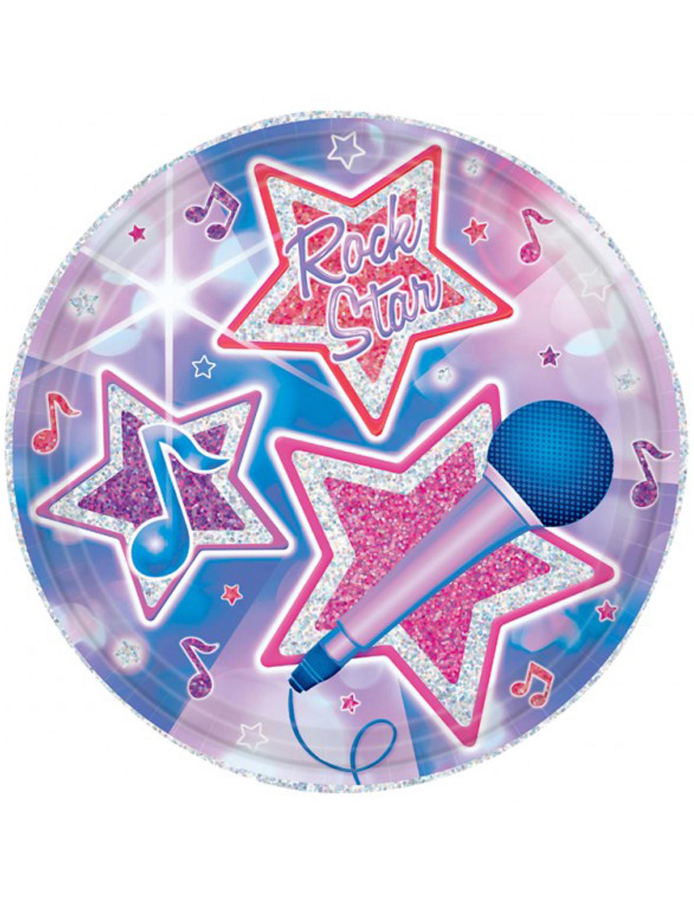 8 Assiettes rock star