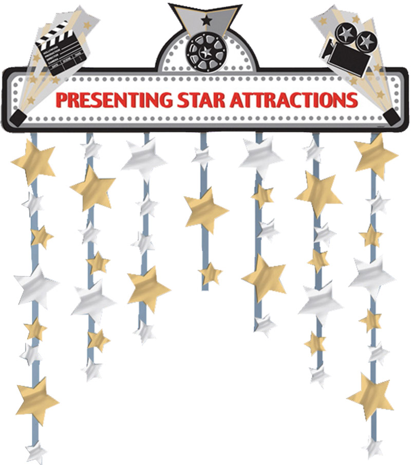 Décoration de porte étoiles