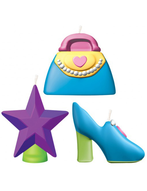 Mini bougies accessoires fille