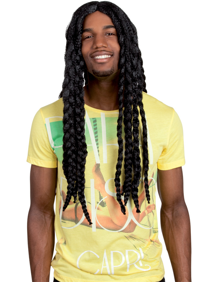 Perruque rasta adulte avec tresses