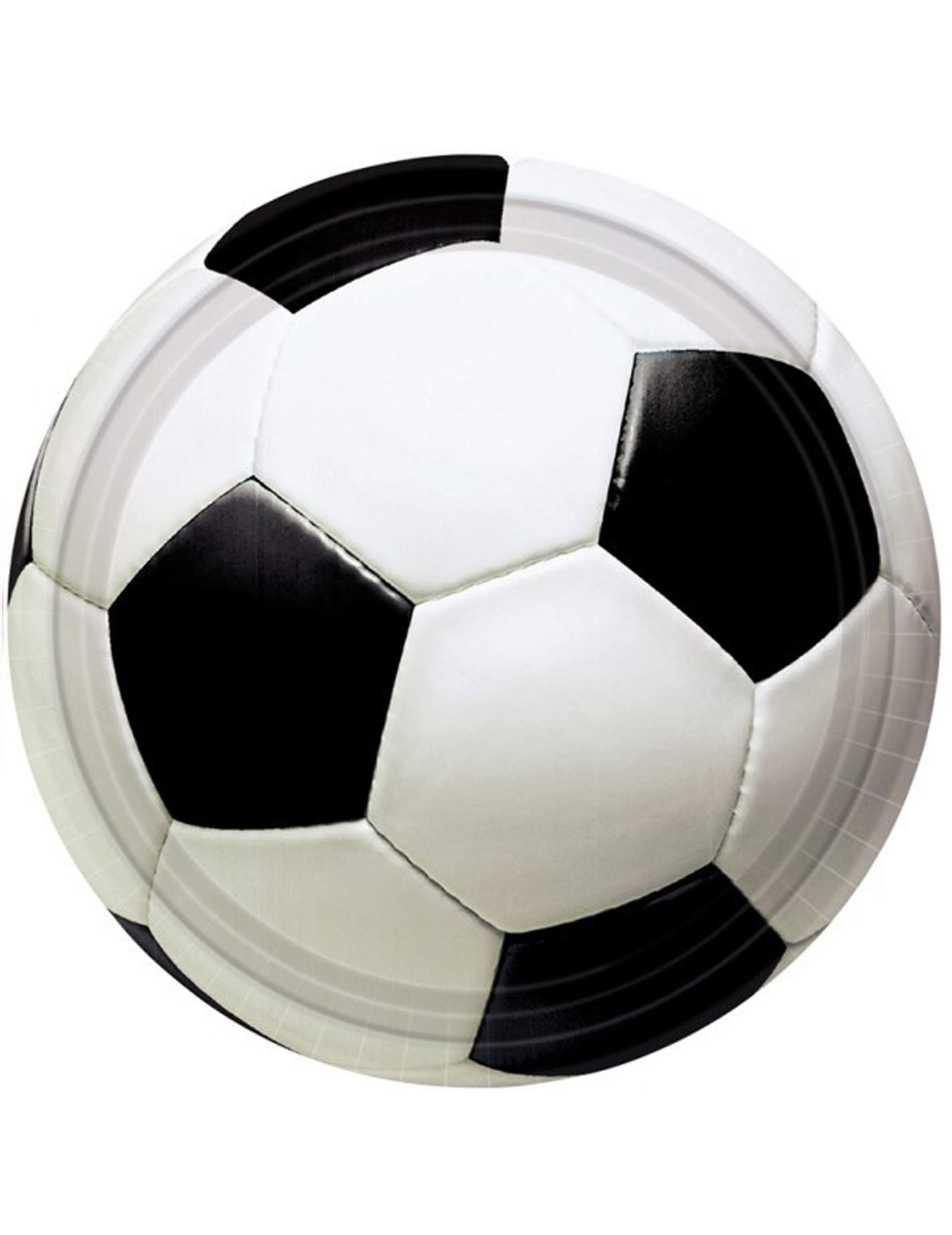 8 Assiettes ballon de foot 23 cm
