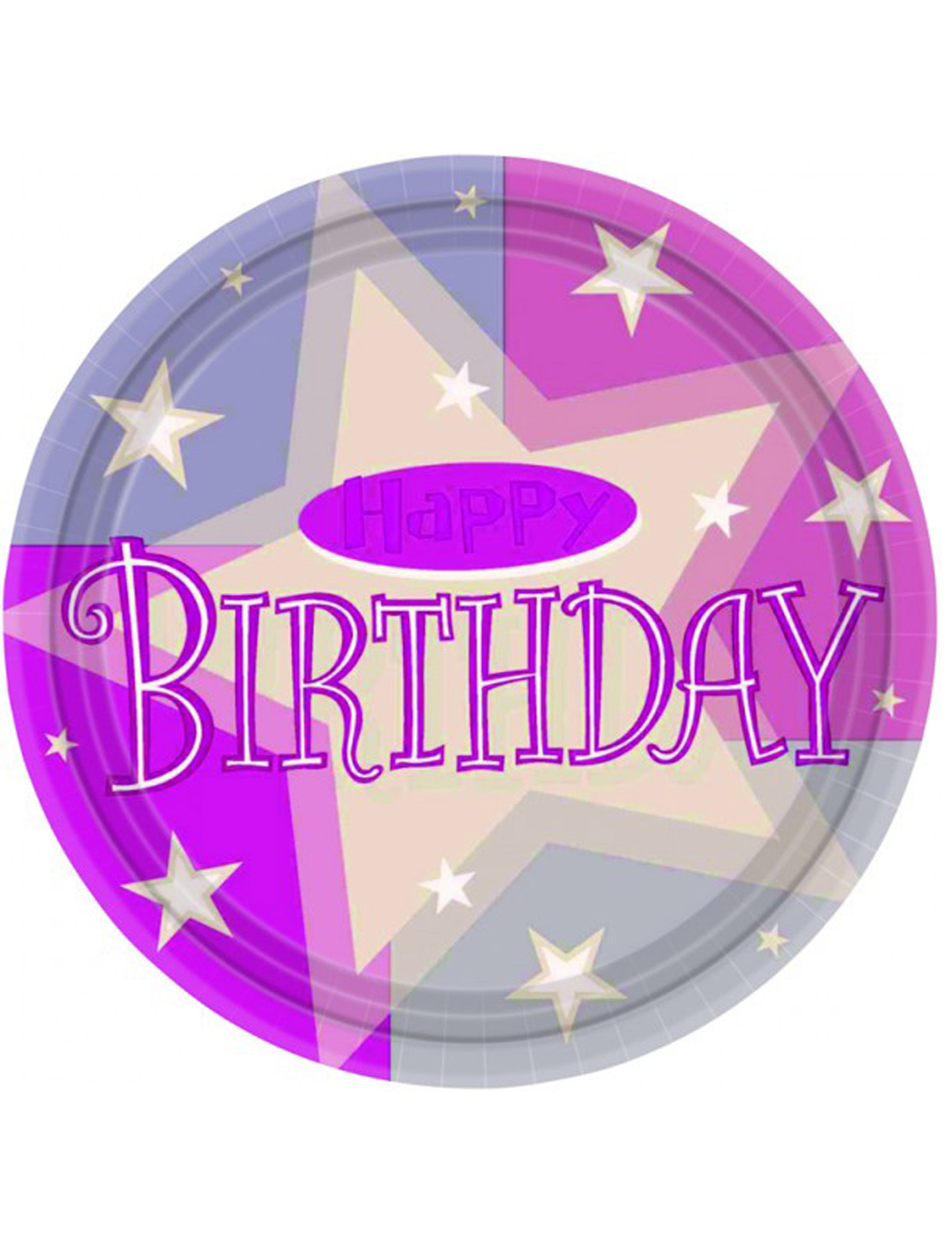 8 Assiettes happy birthday