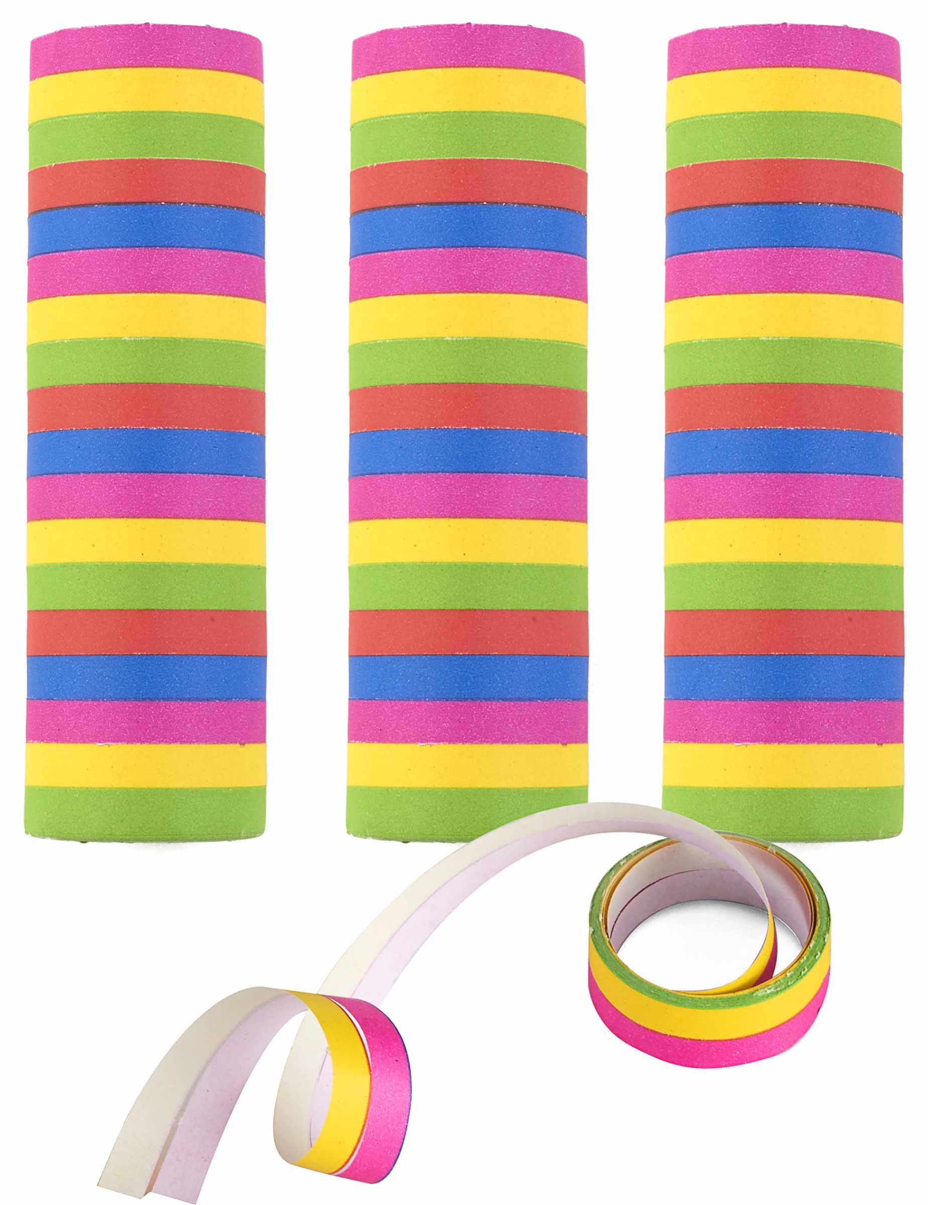 3 rouleaux serpentins 4 m