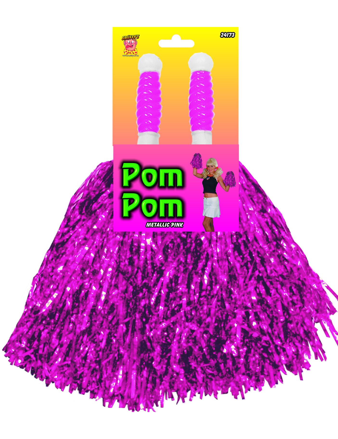 Pompon violet métallique