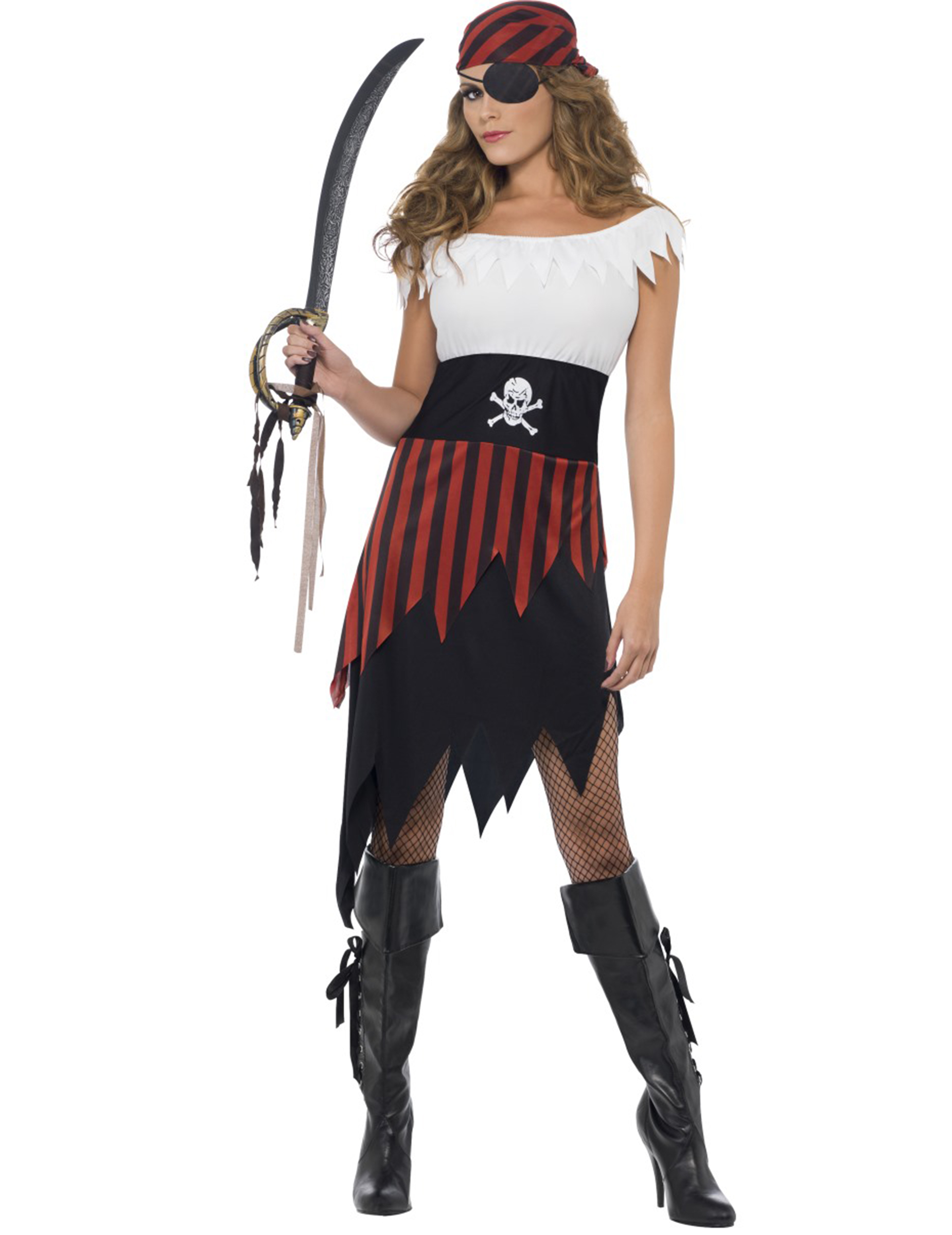 Déguisement pirate dentelé femme