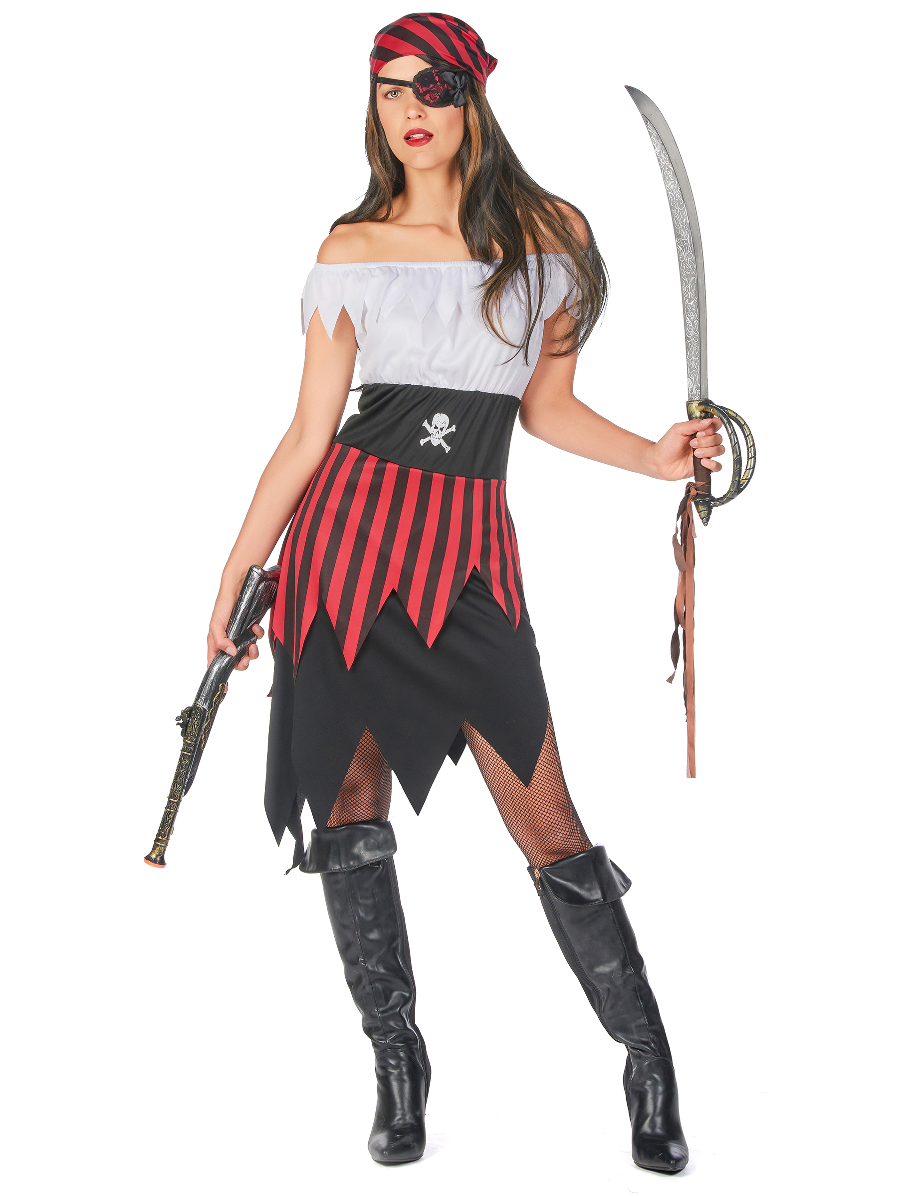 Déguisement pirate dentelé femme