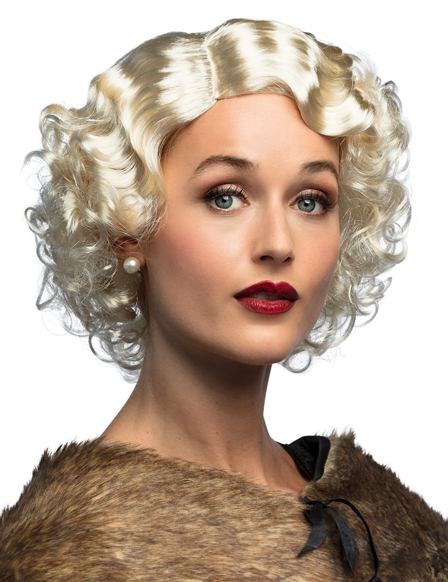 Perruque blonde platinefemme