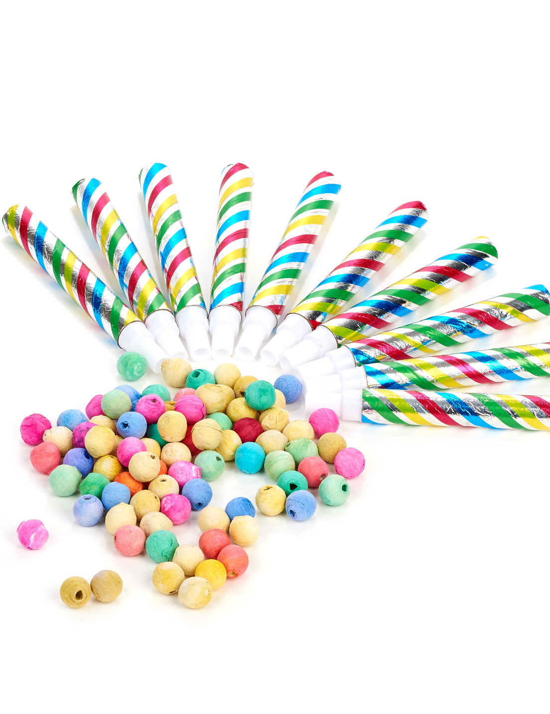 Lot de 10 sarbacanes et 200 boules