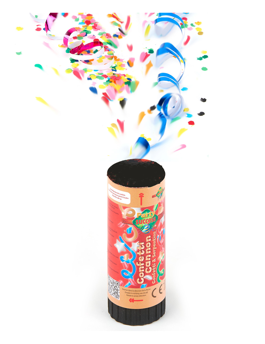 3 Petits canons à confettis 11 cm