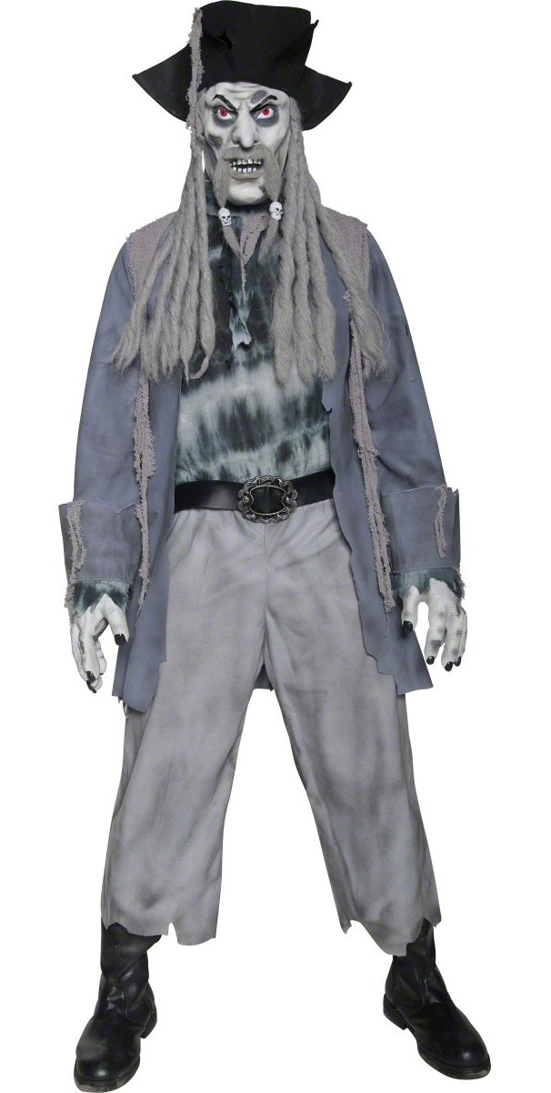 Déguisement zombie pirate homme Halloween
