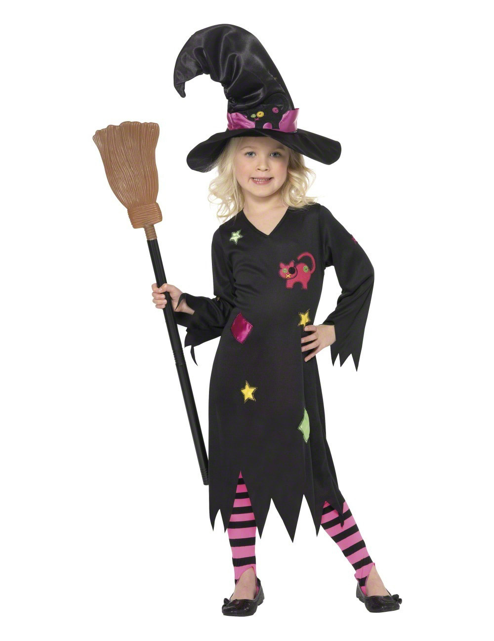 Déguisement sorcière chat fille Halloween