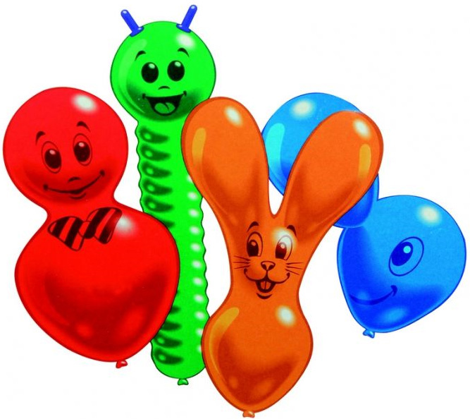 10 Ballons de figurines animaux