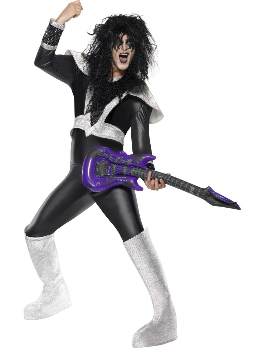 Déguisement rockeur noir homme