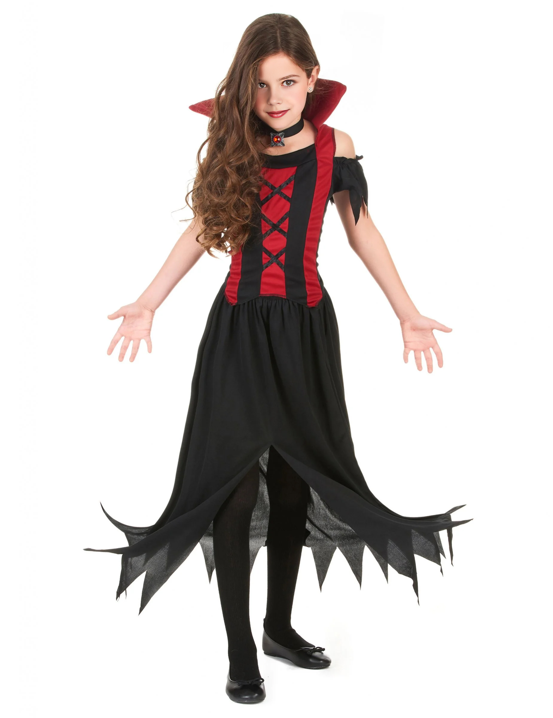 Déguisement vampire rouge fille Halloween