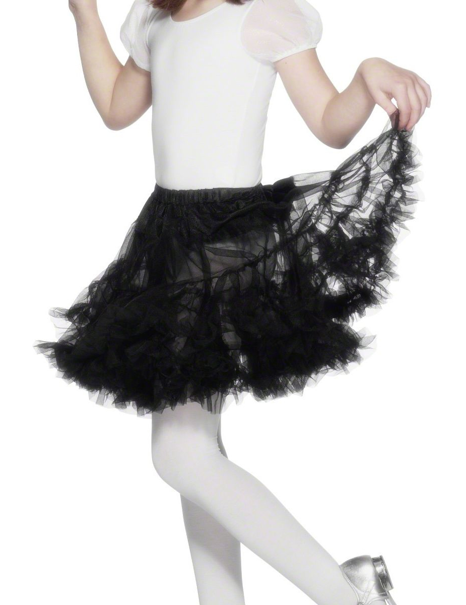 Jupon transparent noir fille