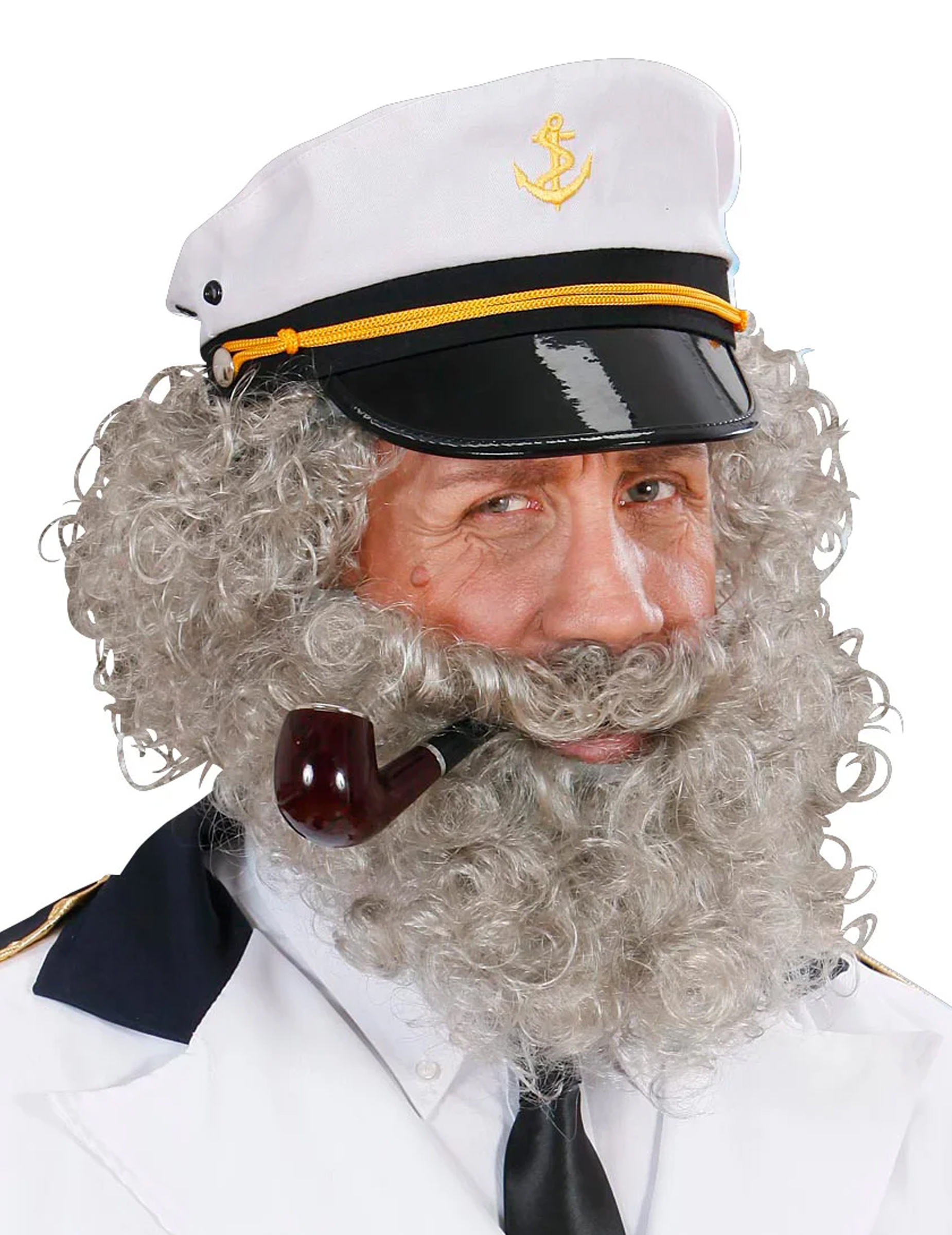 Barbe et moustache de marin homme