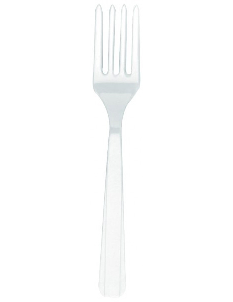 20 Fourchettes blanches