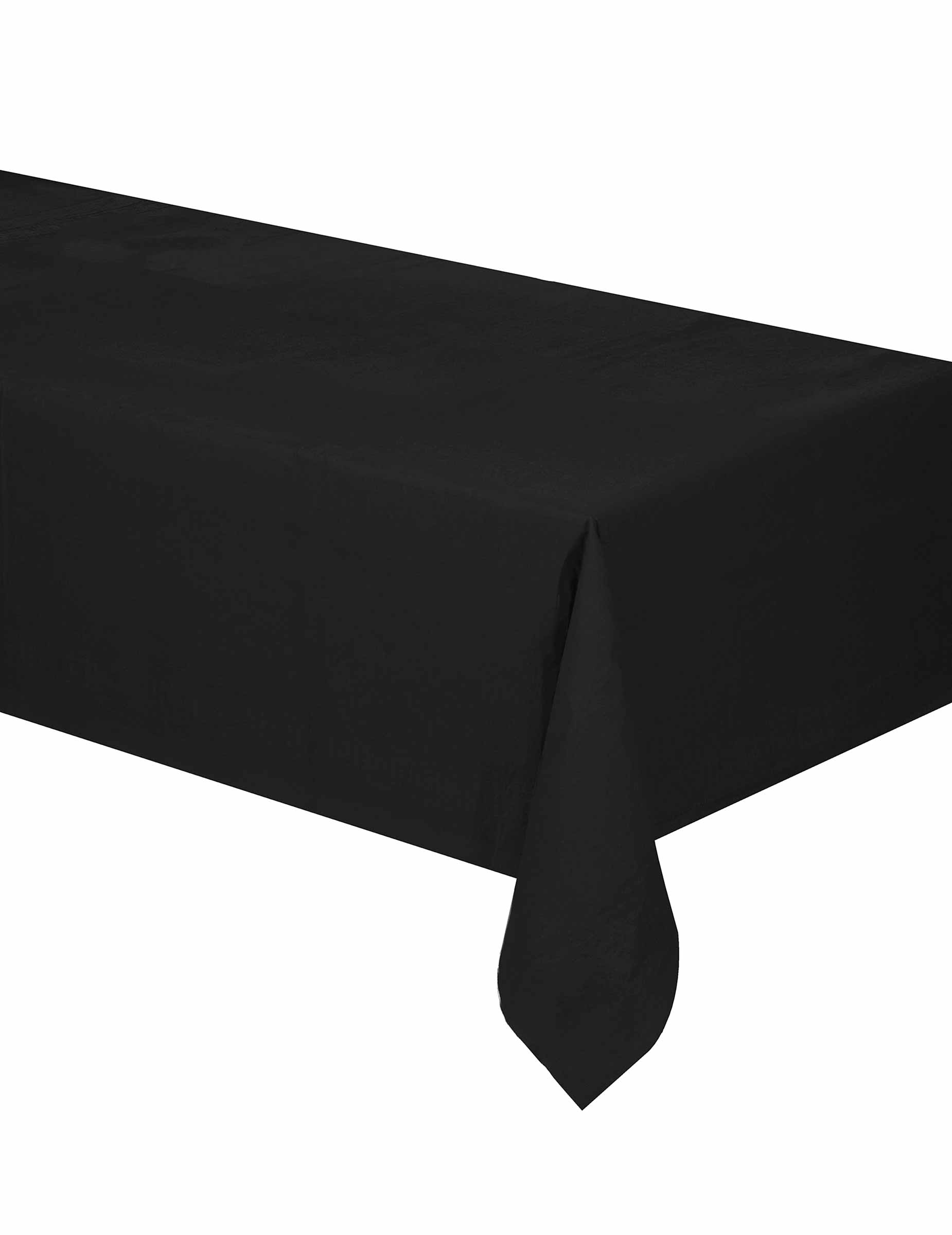 Nappe en papier noire 140 x 280 cm