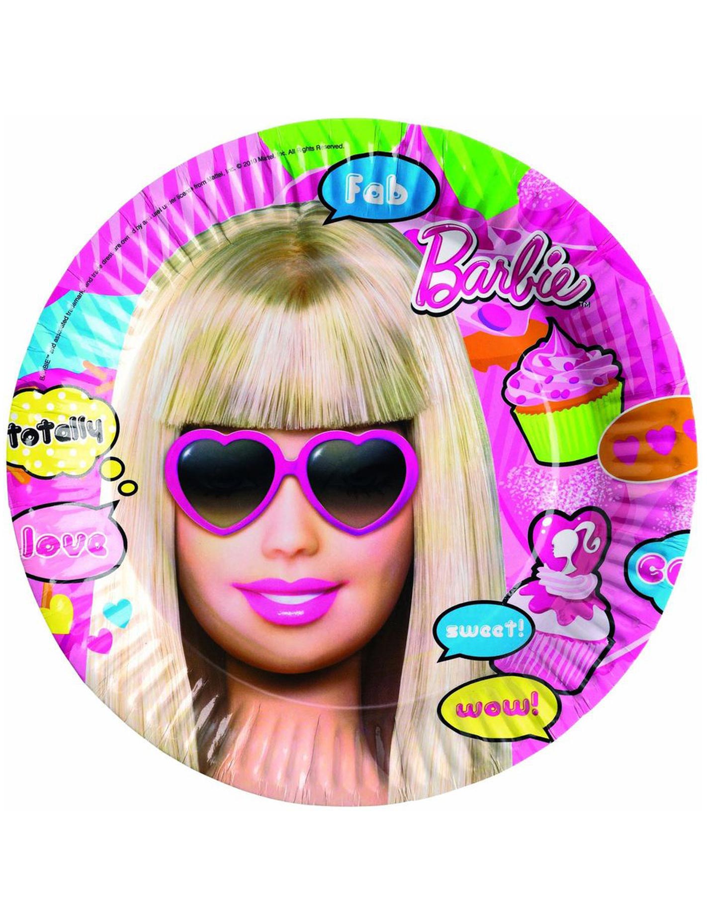 8 Assiettes Barbie