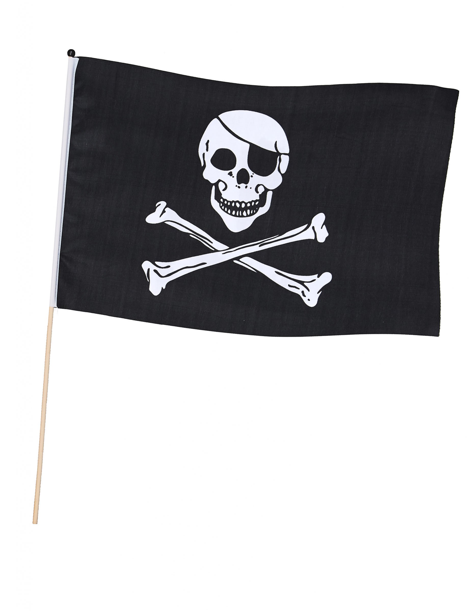 Drapeau de pirate  sur tige 45 x 30 cm