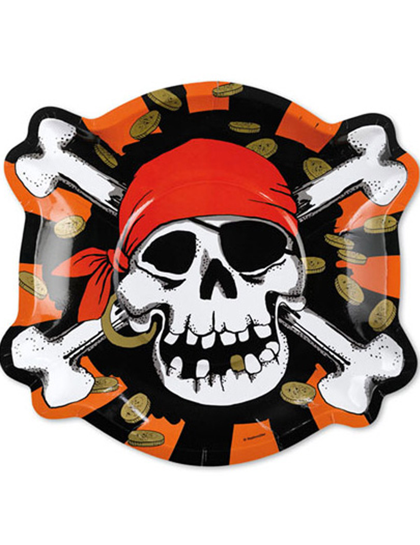 6 Assiettes Pirates