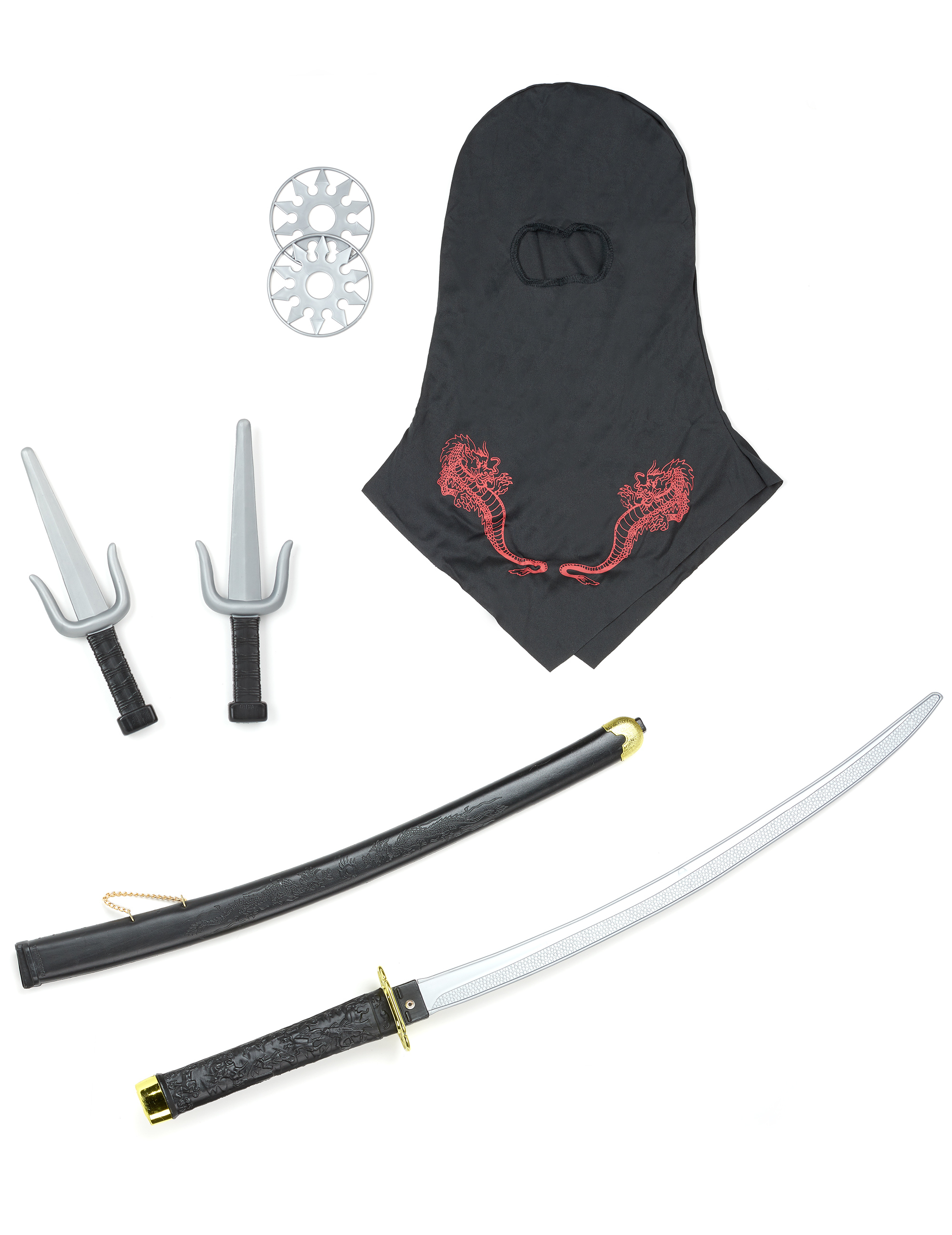 Set ninja - armes en plastique