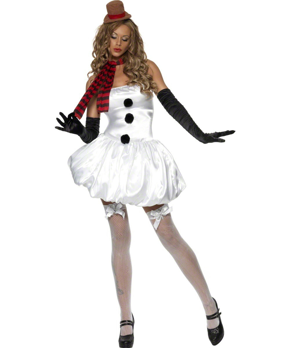 Déguisement bonhomme de neige femme Noël