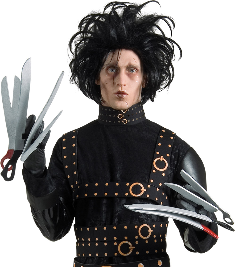 Gants Edward aux mains d'argent adulte