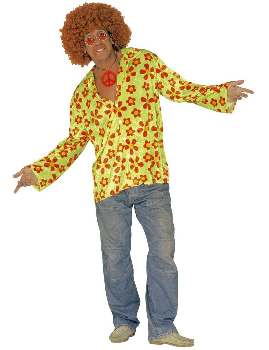 Déguisement hippie vert adulte