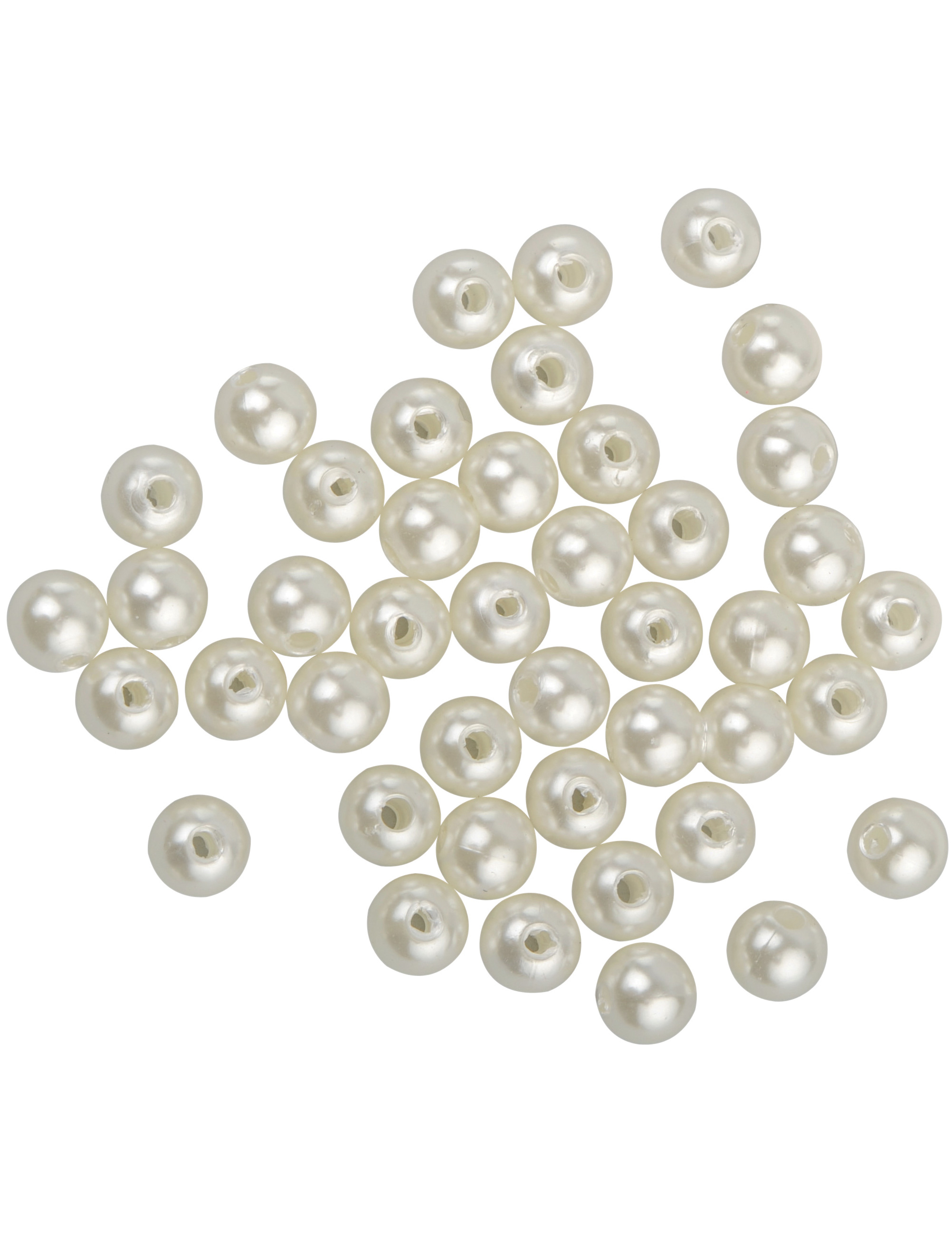 Mini perles nacrées ivoires Noël