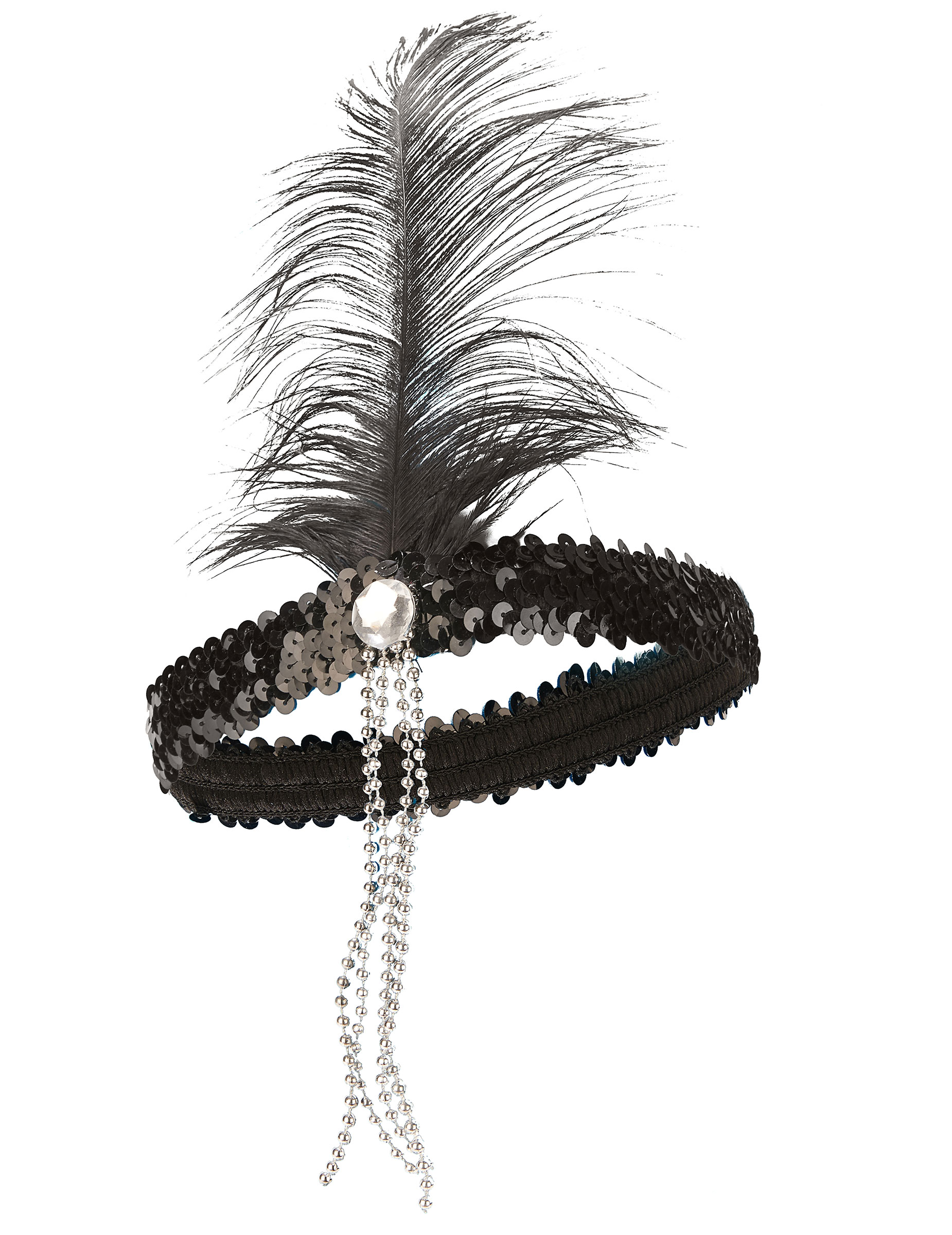 Bandeau charleston noir
