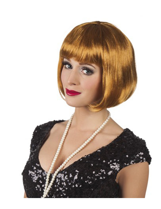 Perruque cabaret jaune miel