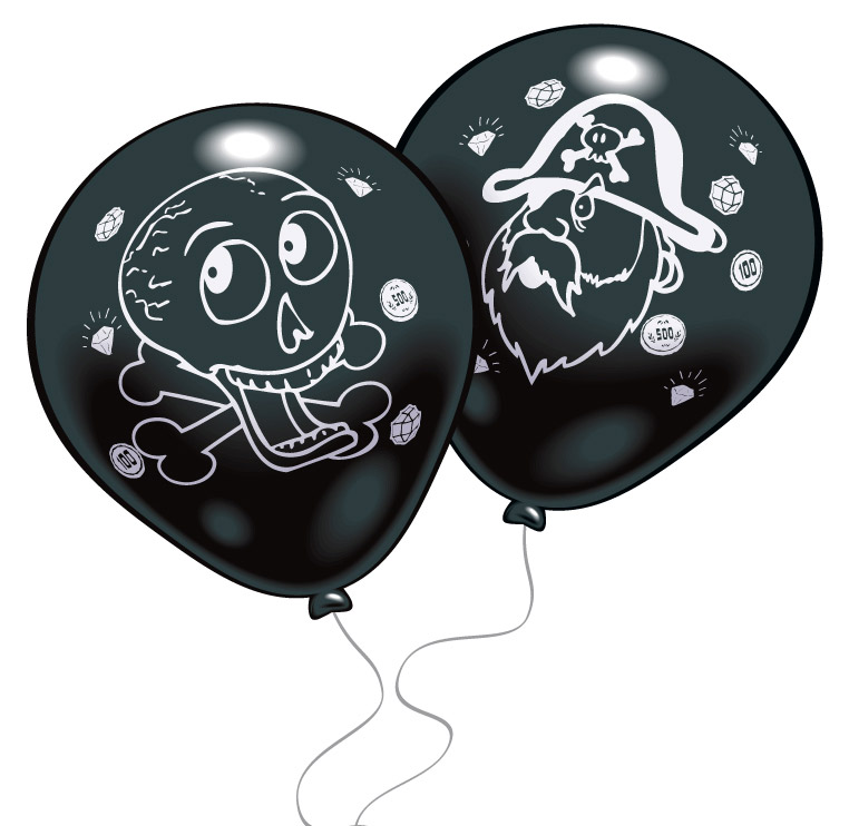 8 Ballons pirate