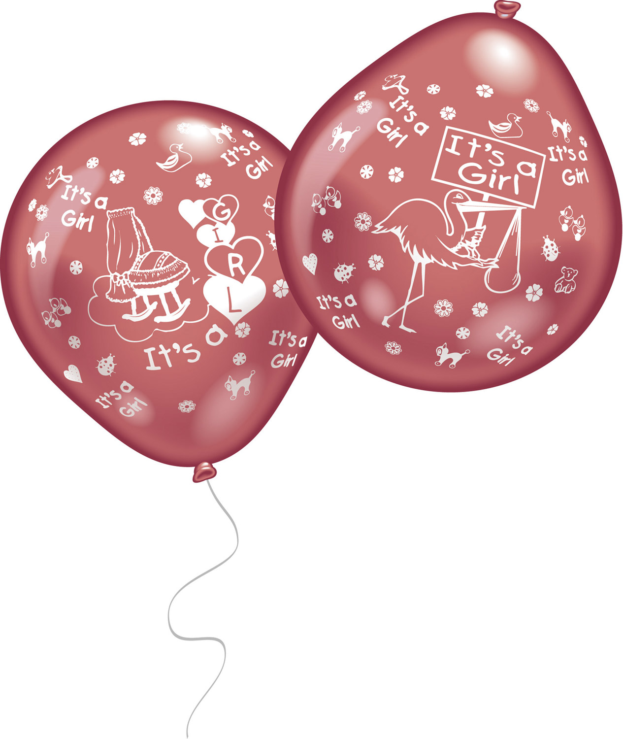 10 Ballons It's a girl