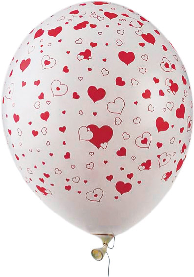 50 Ballons coeurs