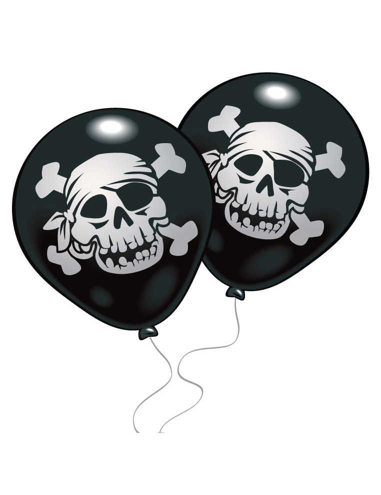 10 Ballons pirate