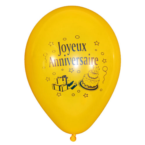 8 Ballons Joyeux Anniversaire