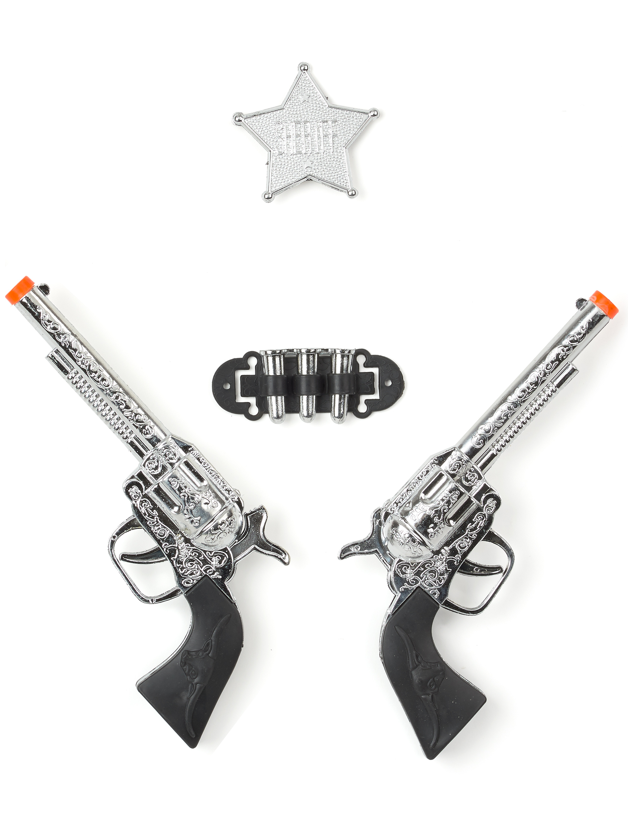 Set de 2 pistolets en plastique enfant