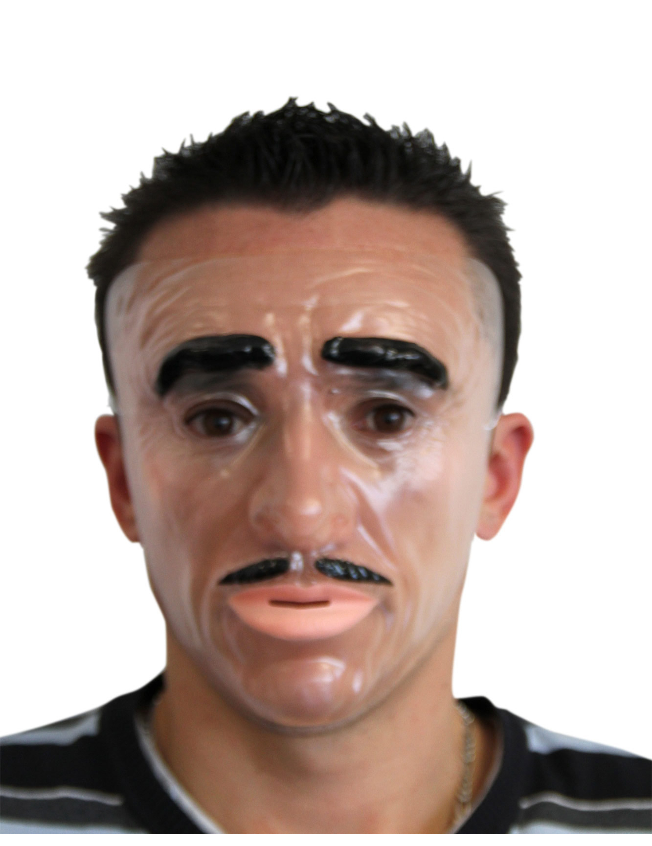 Masque visage adulte sérieux à moustaches