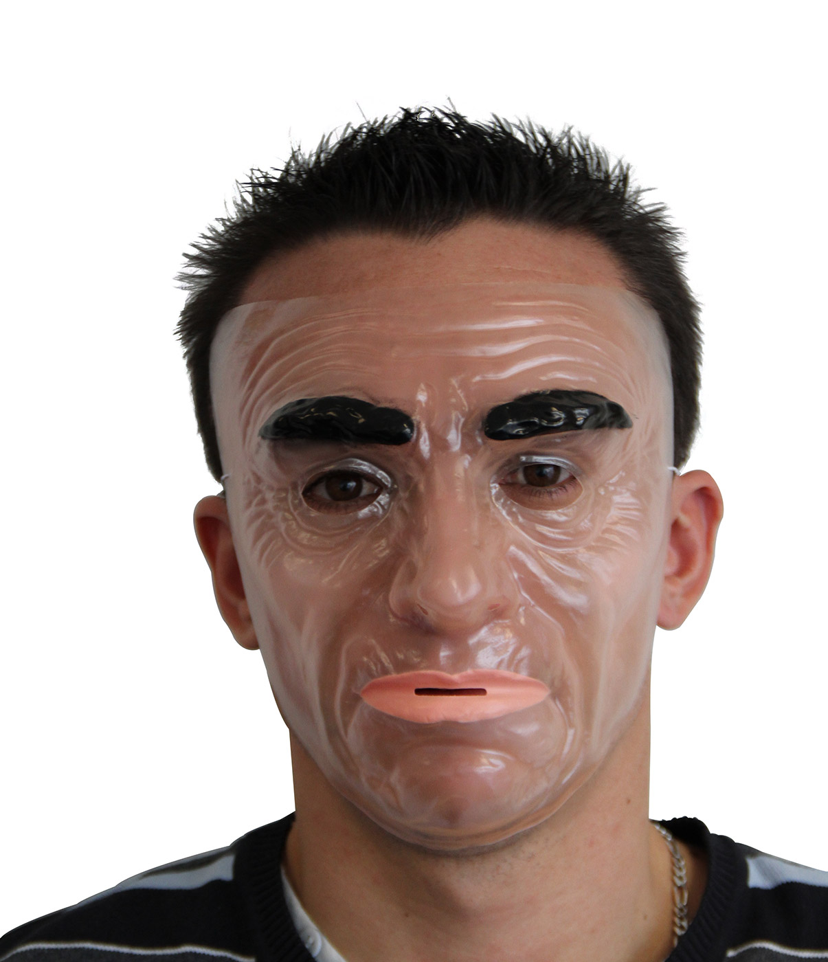 Masque visage homme sérieux