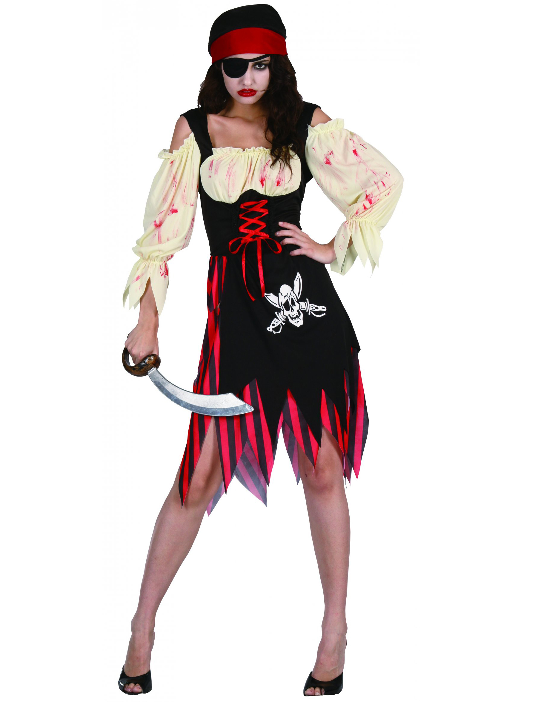 Déguisement pirate zombie adulte Halloween pour femme