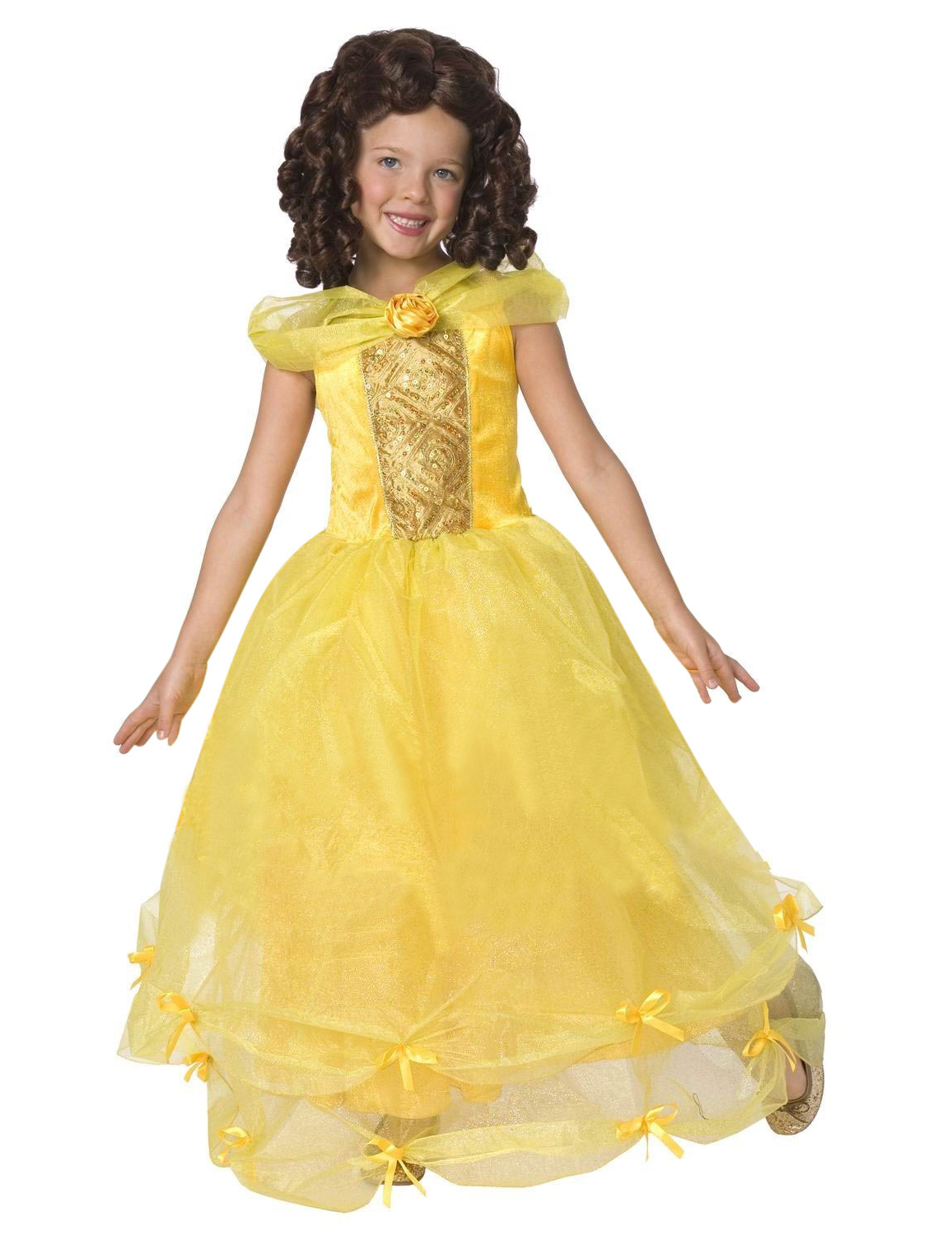 Déguisement princesse jaune fille