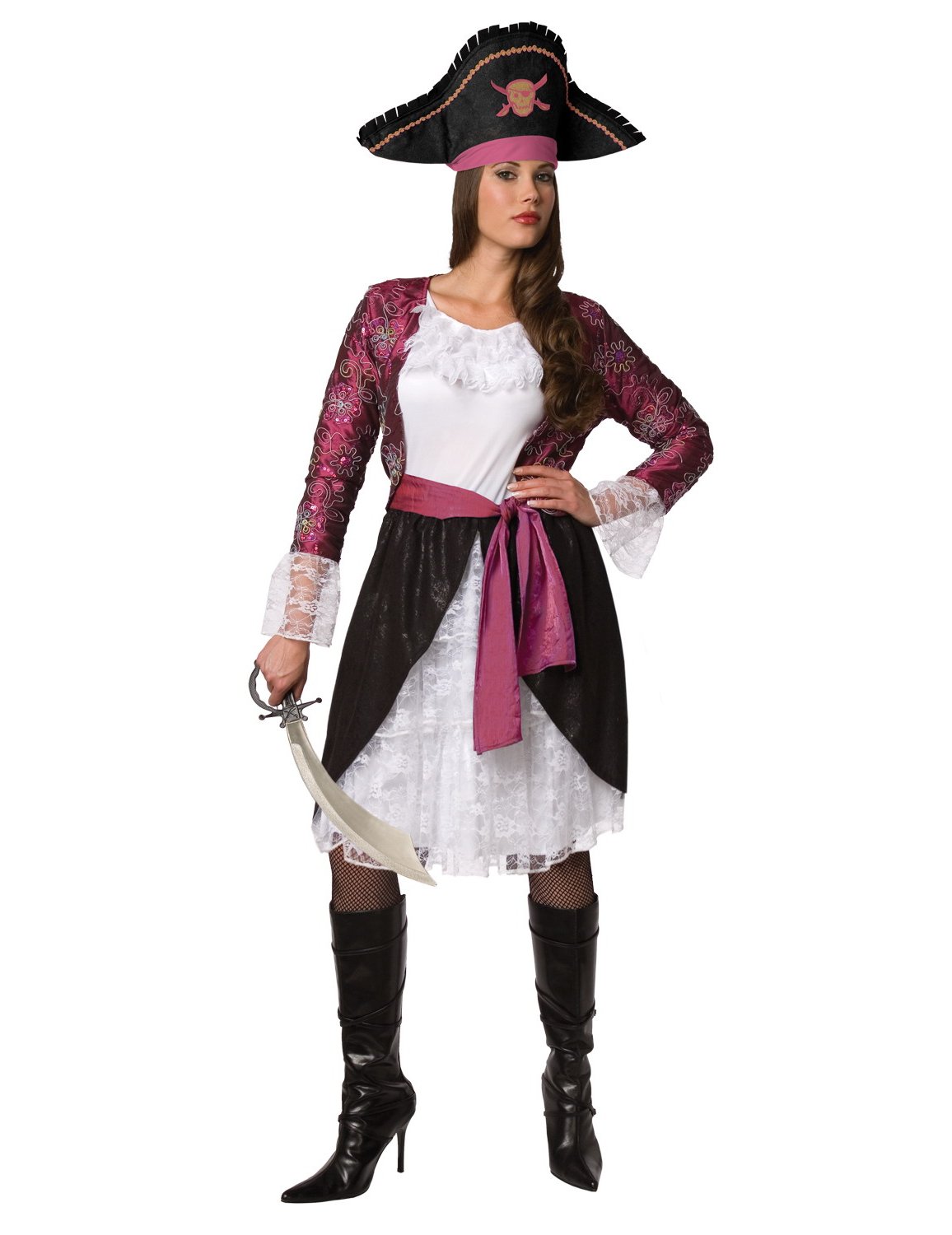 Déguisement pirate femme bordeaux