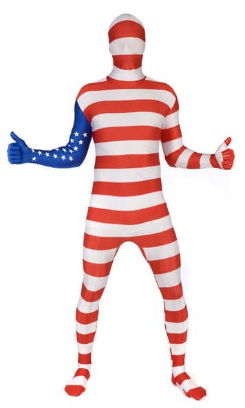 DéguisementMorphsuits Etats-Unis adulte