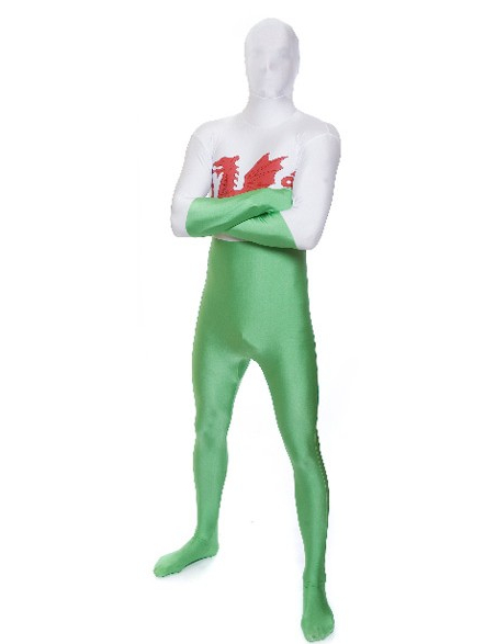 Déguisement Morphsuits Pays de Galles adulte