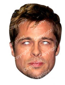 Masque carton Brad Pitt