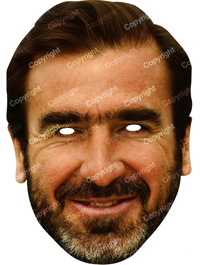 Masque carton Eric Cantona