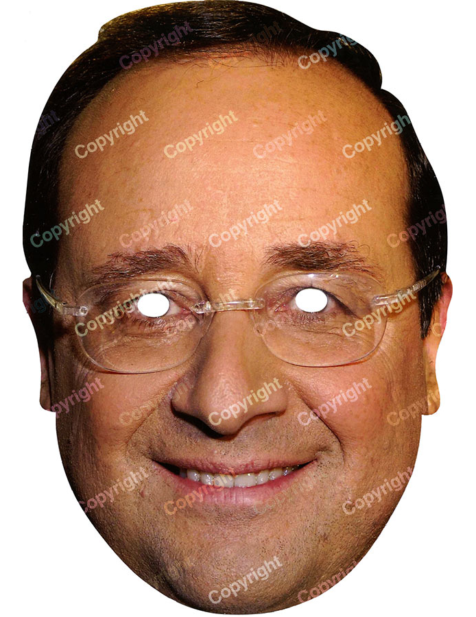 Masque carton François Hollande