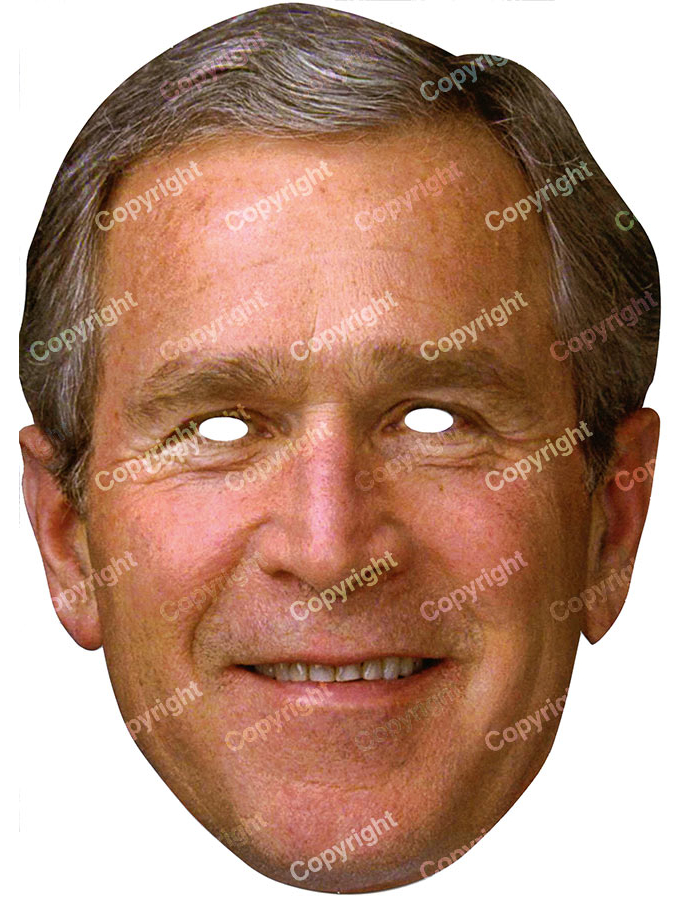 Masque carton George Bush