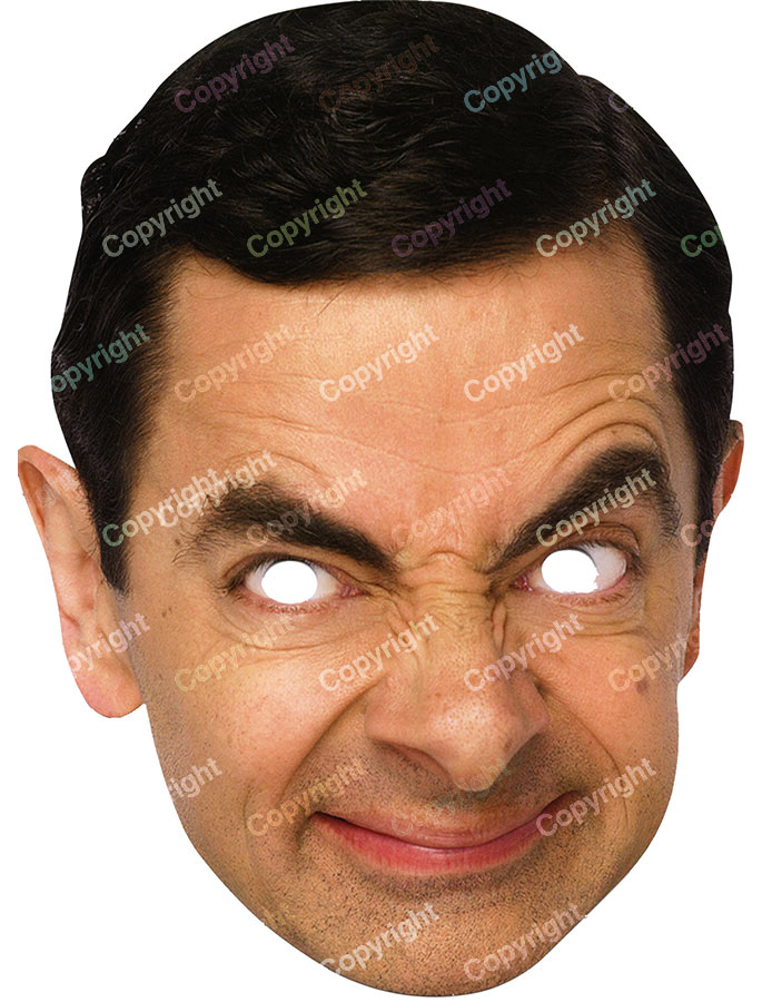 Masque carton Mr Bean